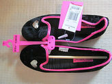 Thumbnail for your product : Betsey Johnson Womens Slippers Black Velvet Like Moccasins Size Xl 11 12