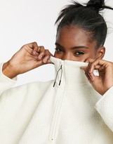 Thumbnail for your product : Weekday Maja fleece sweatshirt in beige
