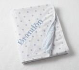 Thumbnail for your product : Pottery Barn Kids Dot & Stripe Chamois Baby Blanket