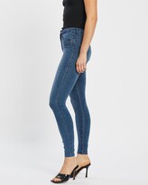 Thumbnail for your product : Only Women's Blue High-Waisted - Royal High Waisted Skinny Jeans - Size One Size, L32/S at The Iconic