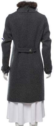 Brunello Cucinelli Fur-Accented Sweater Coat