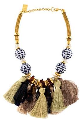 Lizzie Fortunato Polynesia Tassel Necklace yellow Polynesia Tassel Necklace