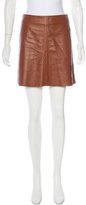 Thumbnail for your product : Theory Leather Mini Skirt w/ Tags