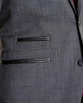 Thumbnail for your product : Le Château Tonal Pattern Wool Blend Blazer