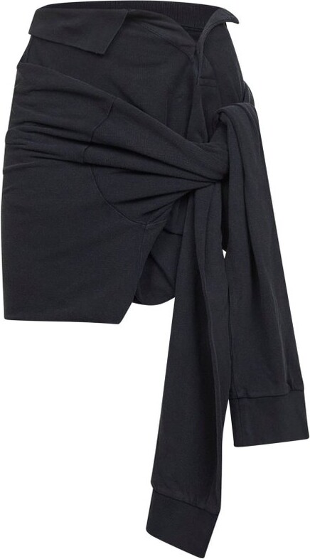 Balenciaga Knotted Faded Polo Skirt