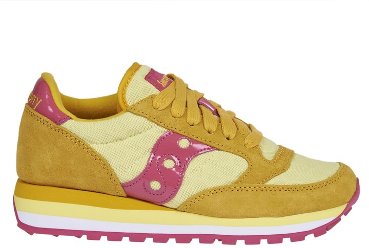 yellow saucony women's