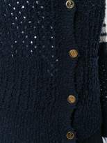 Thumbnail for your product : Thom Browne Wool Blend V-neck Cardigan