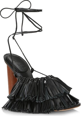 A.W.A.K.E. Mode Women's Goretensia Asymmetric Tassel Ankle