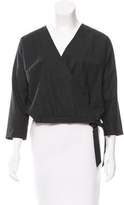 Thumbnail for your product : Harvey Faircloth Wool Wrap Top w/ Tags grey Wool Wrap Top w/ Tags