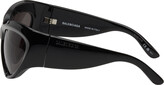 Thumbnail for your product : Balenciaga Black Wrap D-Frame Sunglasses