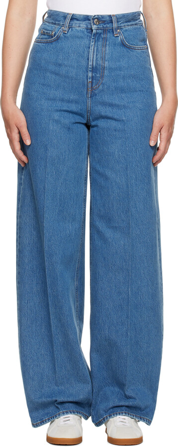 Totême Blue Wide Leg Jeans