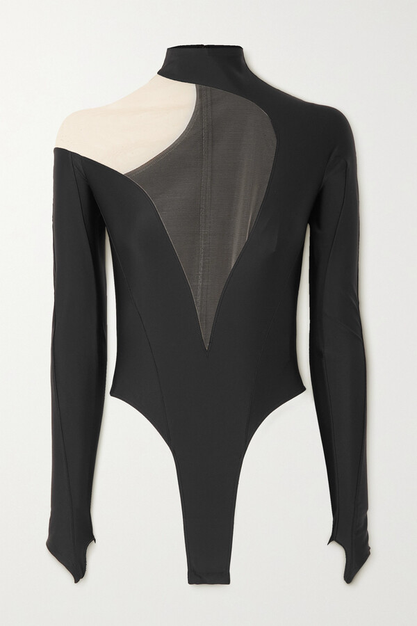 Wolford - One-Shoulder Stretch-jersey Bodysuit - Black - Large - Net A Porter