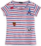 Thumbnail for your product : Rails Girls' Frenchie Striped Patch Tee