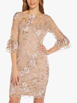 Thumbnail for your product : Adrianna Papell Floral Embroidered Sheath Dress, Blush/Multi