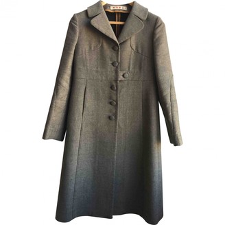 Marni Beige Wool Coat for Women