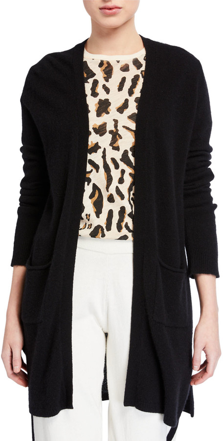 black sweater cardigan with pockets