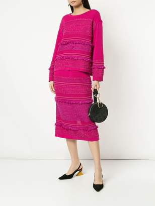 Coohem tweedy knit skirt