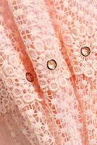 Thumbnail for your product : Maje Rosalina Eyelet-embellished Guipure Lace Mini Dress