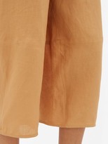 Thumbnail for your product : Loup Charmant Homer Paperbag-waist Cropped Linen Trousers - Light Brown