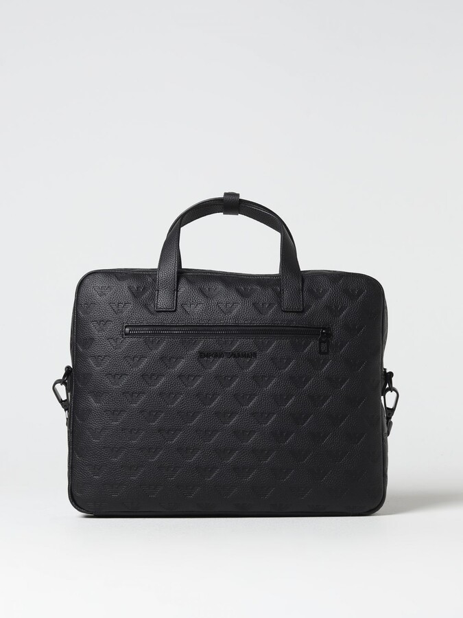 Emporio Armani bag in grained leather with embossed logo ShopStyle