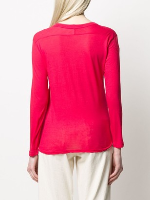 Zucca Fine Knit Scalloped Detail Top
