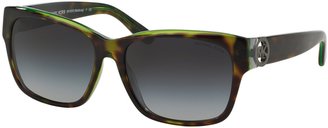 Michael Kors Salzburg Sunglasses MK6003 300211 Tortoise/Green/Grey Grey Gradient 58 16 135