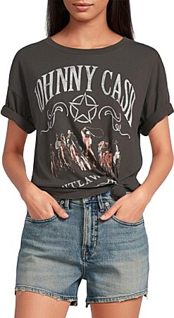 Daydreamer Johnny Cash Outlaw Country Crew Neck Short Sleeve Tee