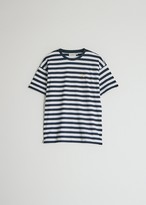 Thumbnail for your product : Carhartt WIP Women's Short Sleeve Scotty T-Shirt in Scotty Stripe/Dark Navy/White, Size Medium | 100% Cotton