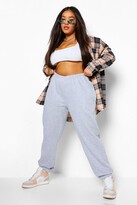 Thumbnail for your product : boohoo Plus Basic Cuffed Hem Joggers