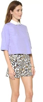 Thumbnail for your product : re:named 3/4 Sleeve Open Back Blouse