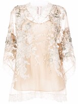 Thumbnail for your product : Antonio Marras lace-detail V-neck top