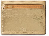 Thumbnail for your product : Mulberry Zipped Credit Card Slip Gold Crushed Metallic Leather
