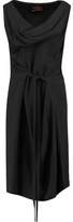 Vivienne Westwood Anglomania Draped Tie-Front Crepe Dress