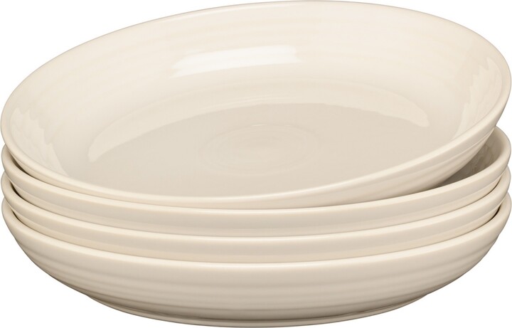 Fiesta White Coupe Luncheon Bowls Set of 4