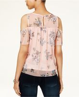 Thumbnail for your product : BCX BCX Juniors' Printed Cold-Shoulder Top