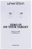 Thumbnail for your product : Unwritten Sterling Silver Arrow Stud Earrings