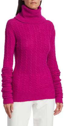 Jacquemus La Maille Sofia Alpaca & Wool Stretch Turtleneck Sweater