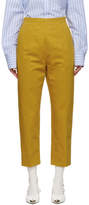 Thumbnail for your product : Marni Yellow Drill Cropped Trousers