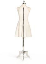 Thumbnail for your product : Eight Sixty Contrast Zipper Fit And Flare Dress