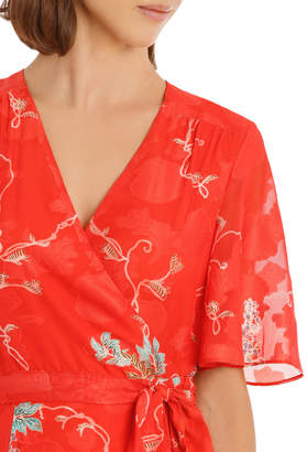 Kimono Sleeve Wrap Dress