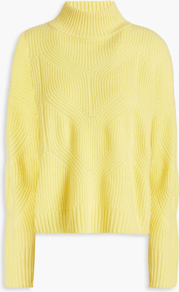 N.Peal Ribbed cashmere turtleneck sweater
