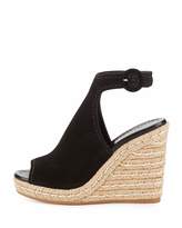 Thumbnail for your product : Prada Suede 120mm Espadrille Wedge Sandal