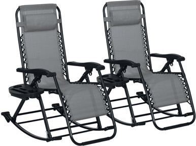Millwood Pines Delsa Metal Rocking Chair