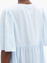 Thumbnail for your product : Loup Charmant Symi Tiered Organic-cotton Maxi Dress - Light Blue