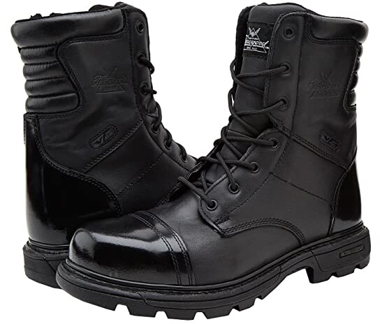 safety boots with side zipper