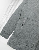 Thumbnail for your product : Nike Training therma crew neck sweat with pocket in grey