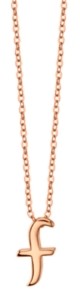 Unwritten Initial 18" Pendant Necklace in Rose Gold-Tone Sterling Silver