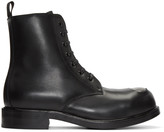 Thumbnail for your product : Alexander McQueen Black Steel Toe Boots