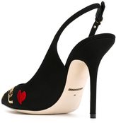 Thumbnail for your product : Dolce & Gabbana embroidered sequinned pumps - women - Leather/Nylon/Plastic - 38.5