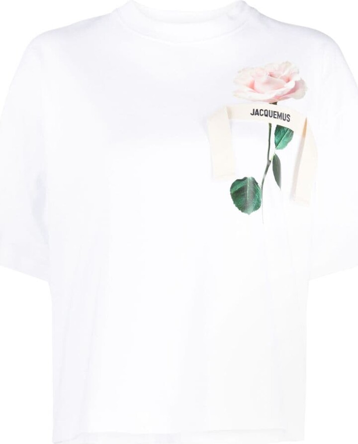 Jacquemus Le T-Shirt Rose cotton T-shirt ShopStyle
